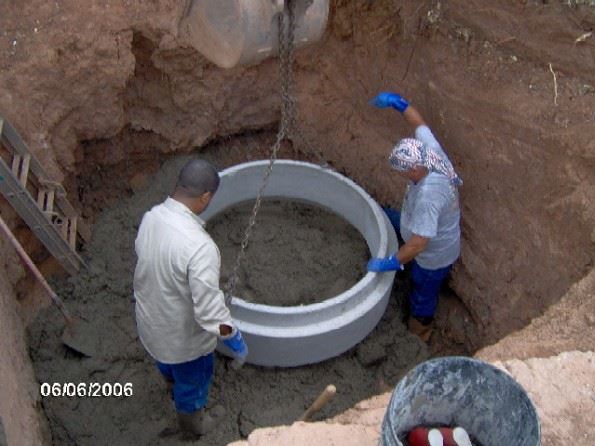 Set the First Section of the Manhole