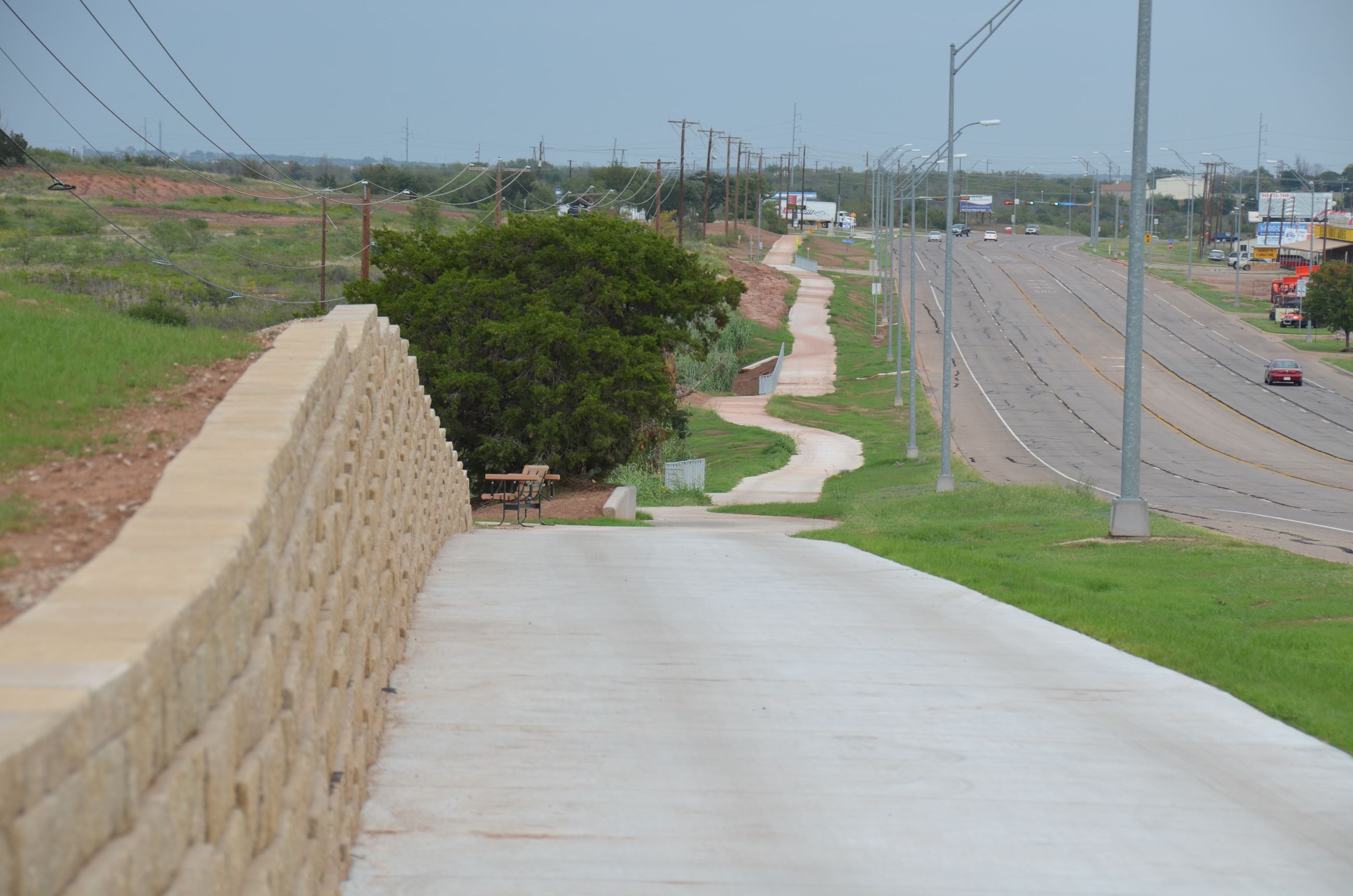 Telescopic Lens View of Seymour Highway Trail