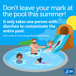 Dont poop in the pool button