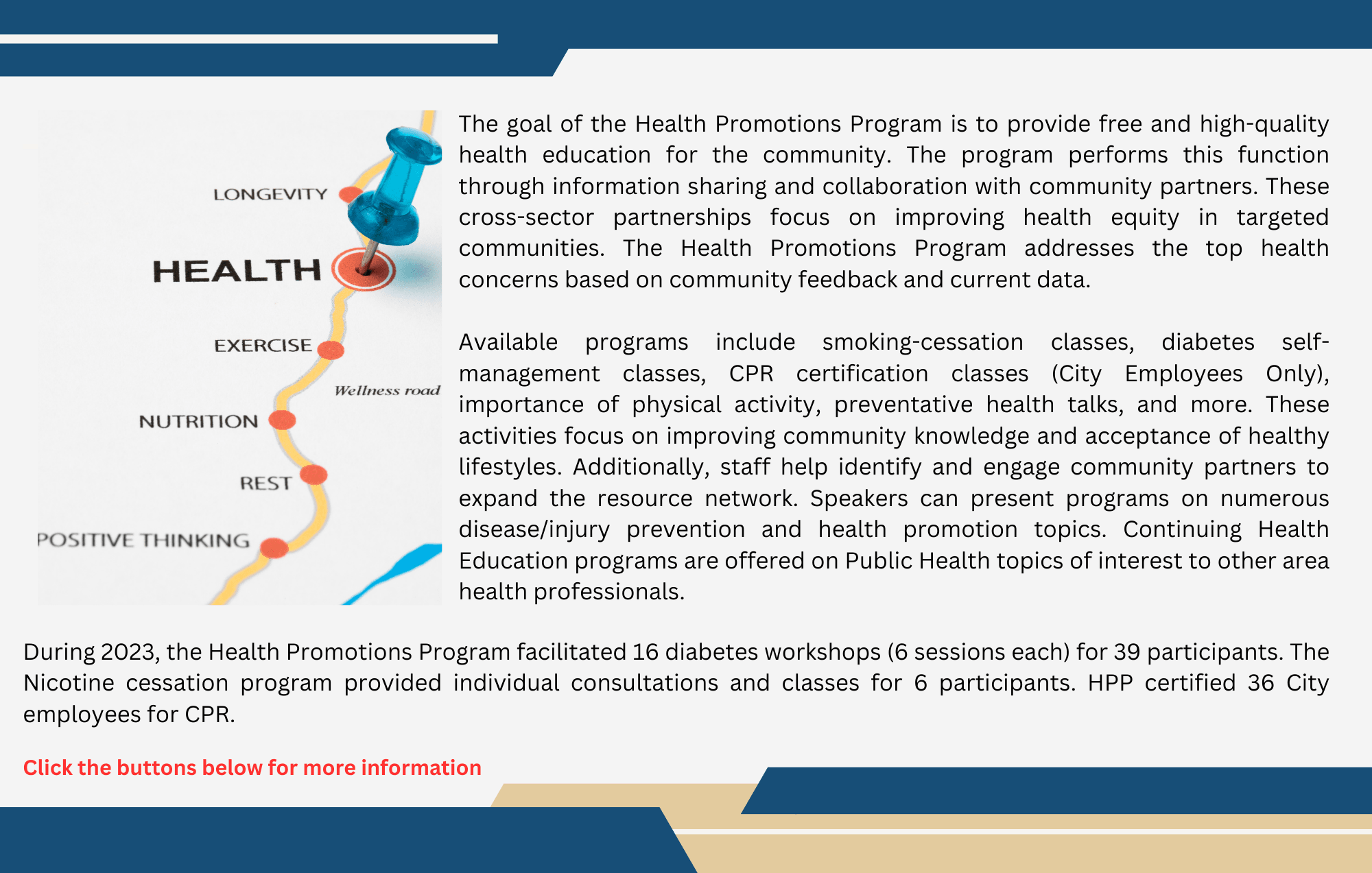 Health Promotions Landing