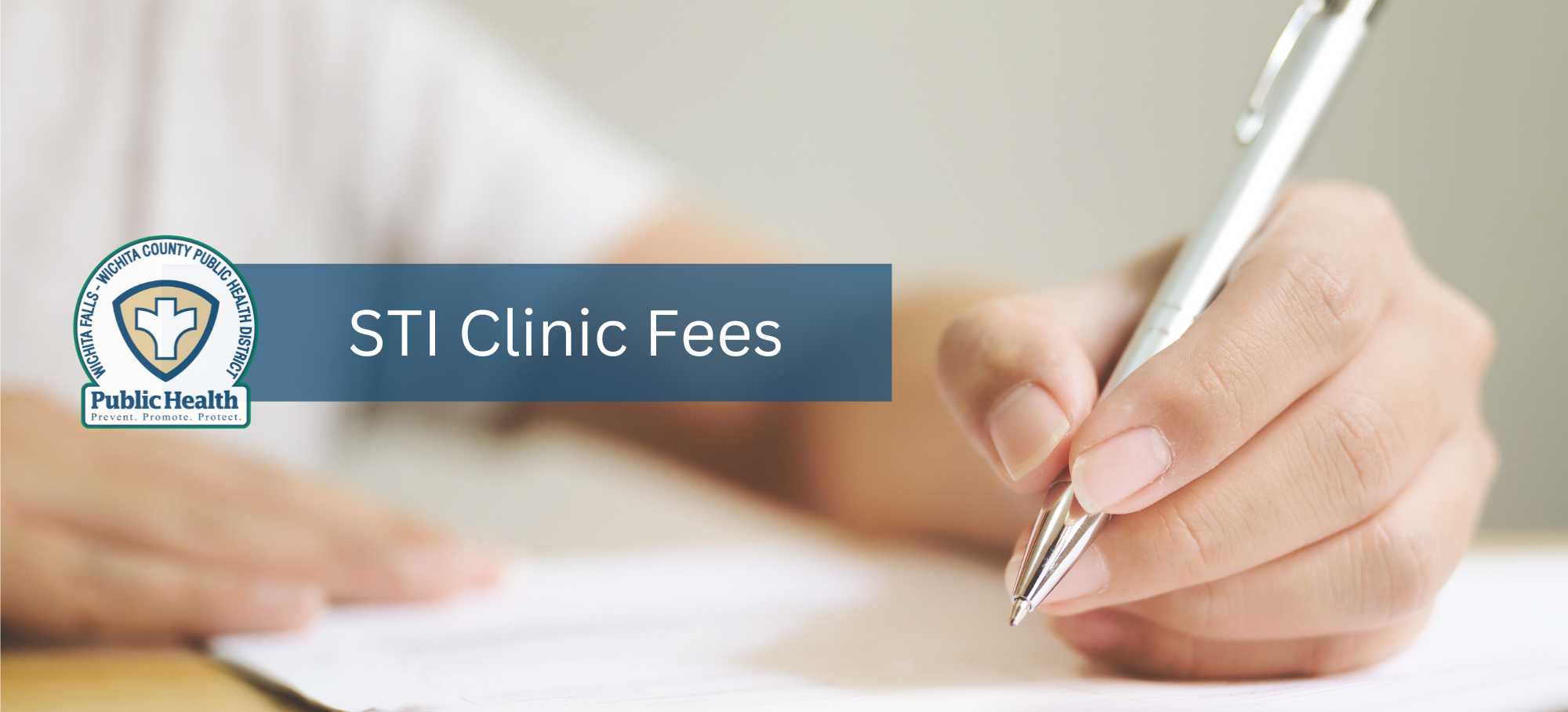 STI Clinic Fees Banner ONLY