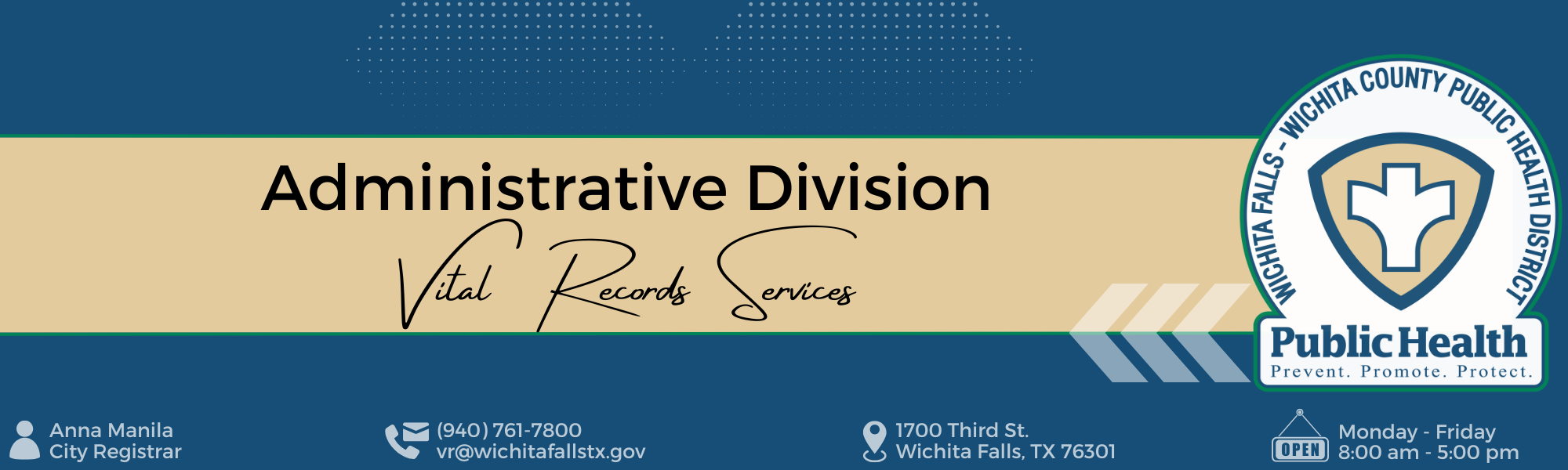 Vital Records Top Banner