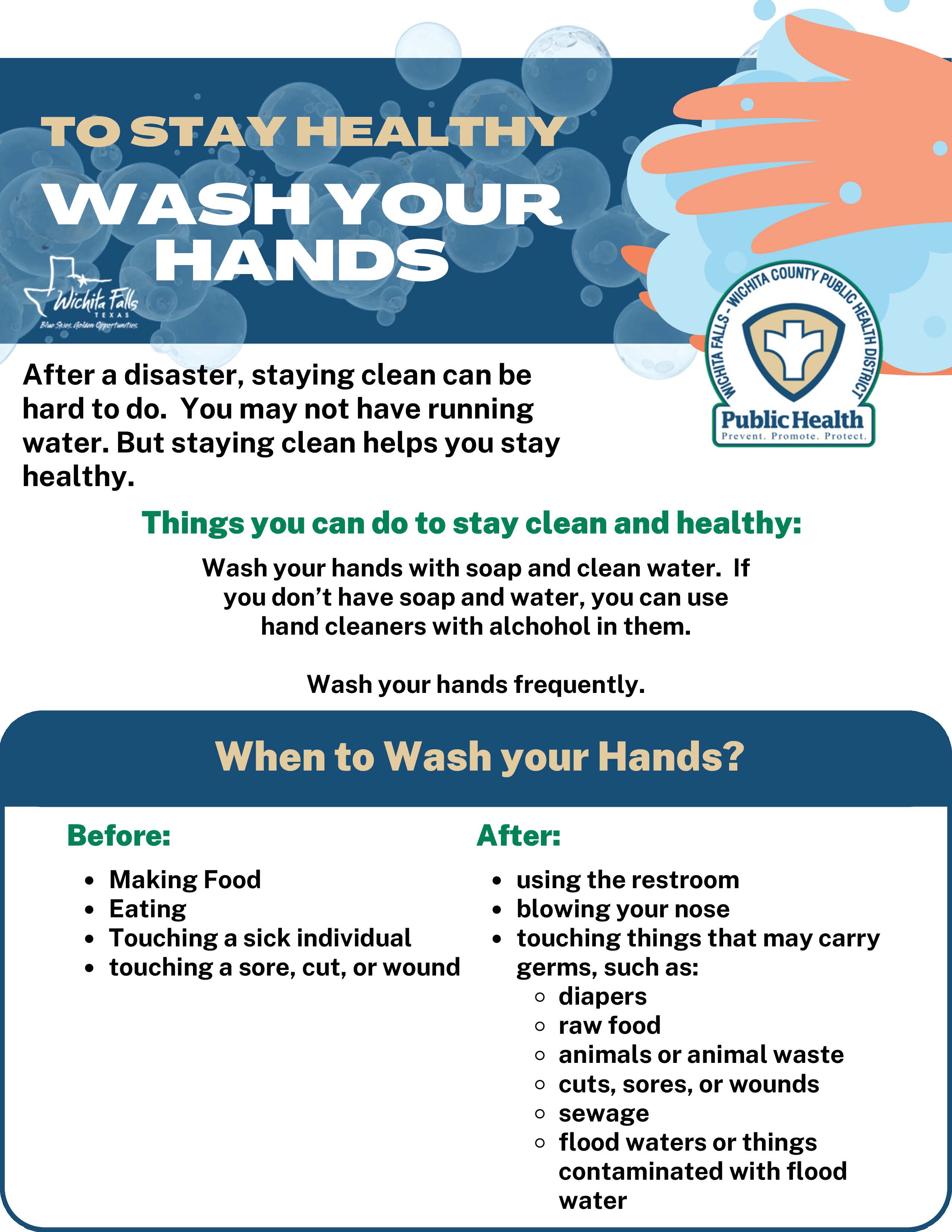 Wash Your Hands Flyer
