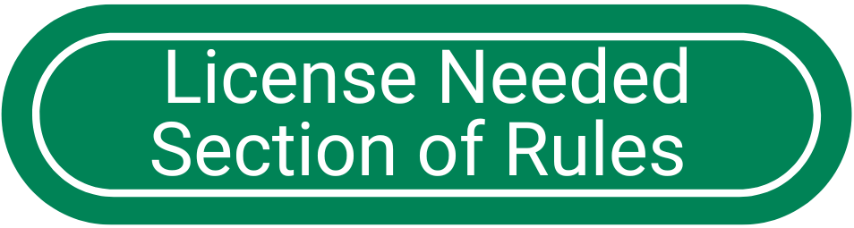 Button License Needed Section of Rules