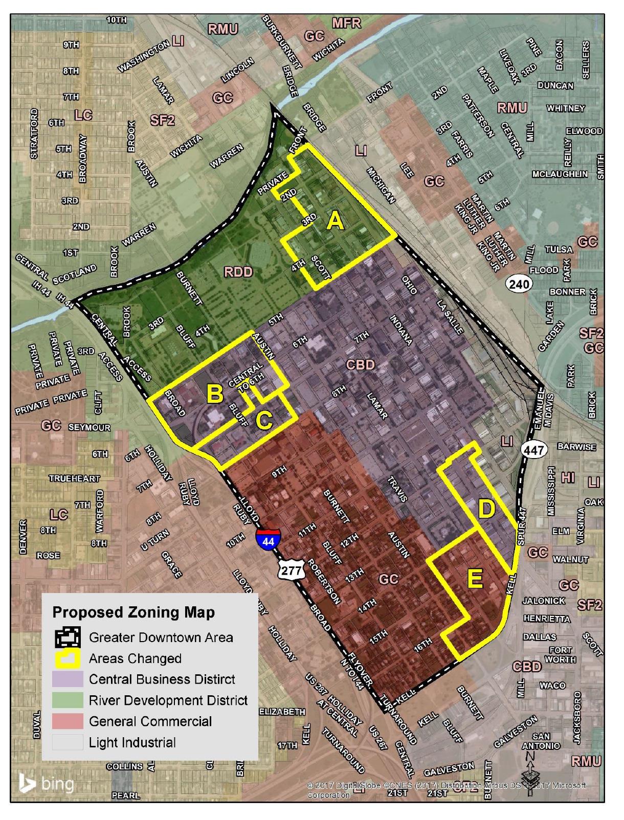 Proposed Downtown Zoning Map