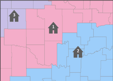 Winter Storm Watch vs Warning Map Example
